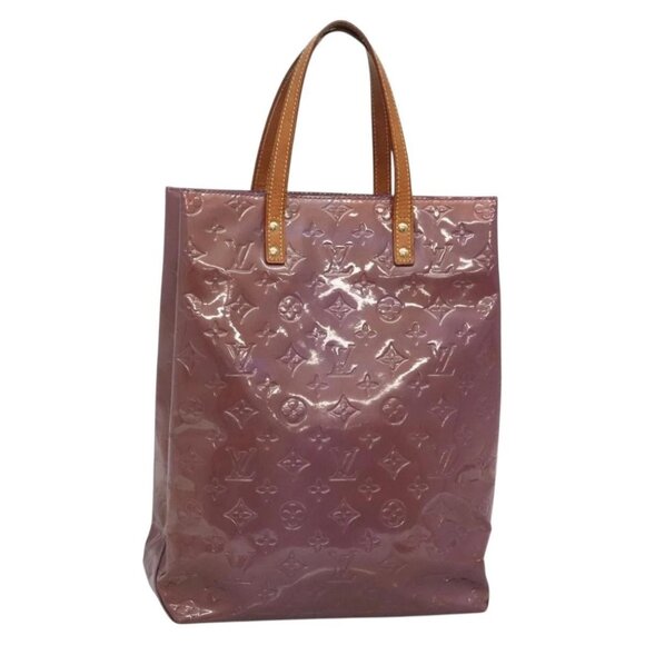 LOUIS VUITTON Monogram Vernis Reade MM Hand Bag Viole - Picture 1 of 16